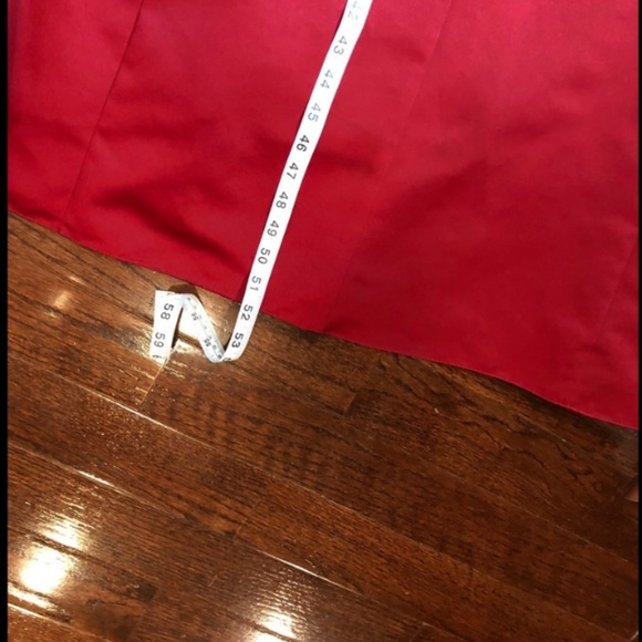 Michaelangelo Red Dress with Embroidery, Size 12 See photos for measurements. - Picture 9 of 12